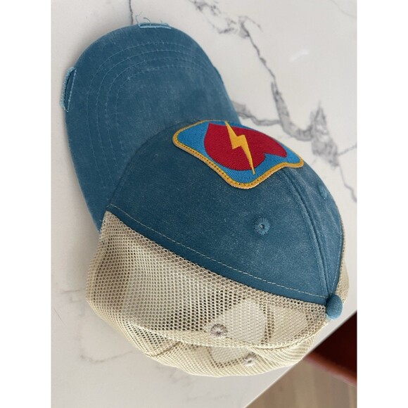 Vintage Lightning Bolt Heart Mesh Baseball Hat Cap Snapback NOT Aviator Nation - Picture 3 of 4